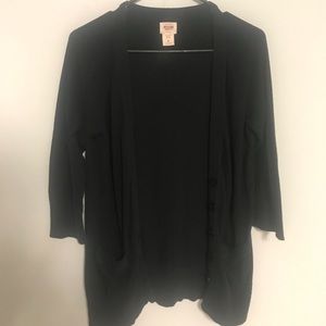 Mossimo black button up sweater